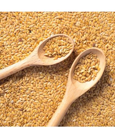 Kuchnia Zdrowia - Hulled golden flax seeds - Golden flax - High quality - Natural - Leak proof packaging with zipper - Doypac - Buy Online on GoSupps.com