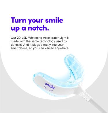 SmileDirectClub Teeth Whitening Kit with LED Light - 9 Gel Pens - Professional Strength Hydrogen Peroxide - Enamel Safe - Up to 9 Shades Whiter - Buy Online on GoSupps.com
