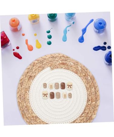 Ipetboom Nail Work Woven Cushion 1pc Nail Salon Prop Woven Display Mat Nail Art Tool Nail Art Hand Pillow Manicure Cushion Manicure Display Pad To Weave Woven Mat Ornaments Cotton Thread - Buy Online on GoSupps.com