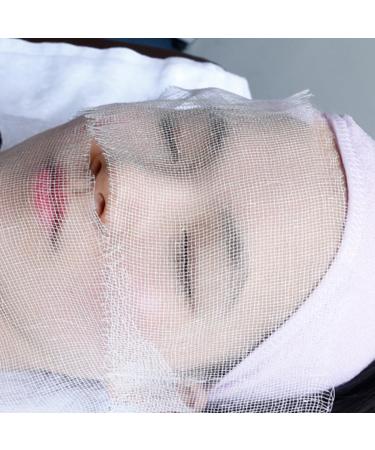 Masque Facial Gaz Blanc Jetable pour Salon de Beaut Doux et Pratique pour Soins Du Visage Couvrant Yeux Nez Bouche Usage Quotidien et Professionnel - Buy Online on GoSupps.com