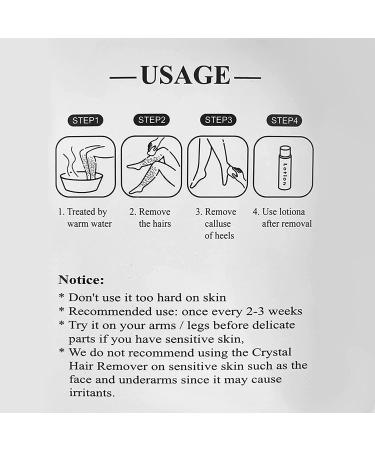 Crystal Hair Eraser for Women and Men - Painless Exfoliating Magic Hair Removal Tool (Black) - Buy Online on GoSupps.com