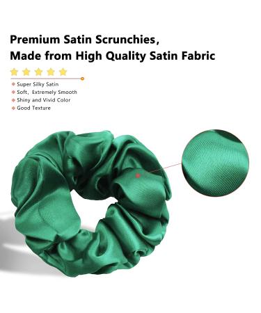 60 Pack Satin Silk Hair Scrunchies for Women & Teens - Silky Curly Hair Accessories - Girls Birthday & Christmas Gift - Premium Quality - Buy Online on GoSupps.com