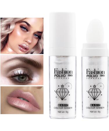 Highlighting Powder For Face | Not-sticky Sparkle Highlighter Powder | Makeup Cosmetic For Traveling Shopping Wedding Prom For Women Girls Pochy #1white - Buy Online on GoSupps.com