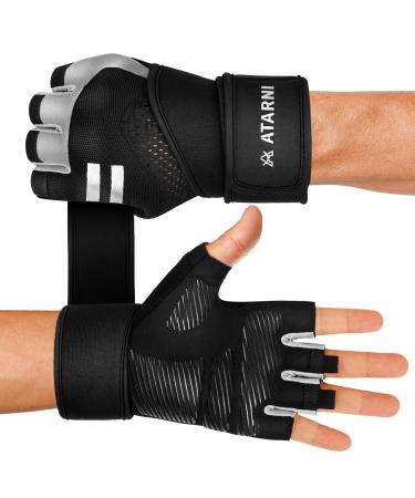 Fitness gloves training gloves men & women - sports gloves with wrist protection & perfect grip gym gloves for strength training strength training weightlifting bodybuilding crossfit training gray XL XL XL
