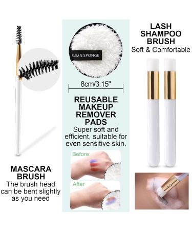 100ml Lash Shampoo for Extensions | Eyelash Extension Cleanser Kit with Brush & Rinse Bottle | Perfect Lash Cleaning Solution - Buy Online on GoSupps.com