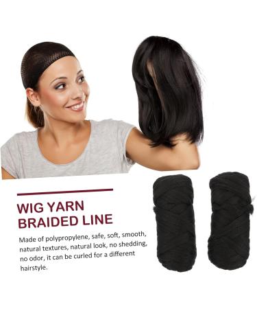 Didiseaon 2 Rolls Brazilian Wool Braid Wig Hair Wire Realistic Women Wig Braid Hair Line Long Hair Wig Hair Extensions Line Braid Hair Wire Long Realistic Wig Natural Hair Wig Hair Accessory 19.9X9X7CM Black - Buy Online on GoSupps.com