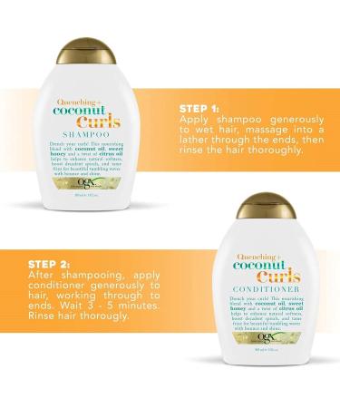 Buy Organix Quenching Plus Curls Shampoo with Coconut 13 Fl Oz | Best Moisturizing Curl Care for All Hair Types - International Shipping Available - Buy Online on GoSupps.com