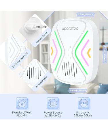 4-Pack UV Mosquito Lamp & Ultrasound Pest Control | Effective Insect Destroyer for Mice Cockroaches and Rats - Buy Online on GoSupps.com