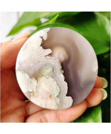 Natural Stone Cherry Blossom Agate Bracelet Heart Palm Stone Shaman Feng Shui Crystal Room Ornament Gemstones and Crystal (Color : 60-70g) - Buy Online on GoSupps.com