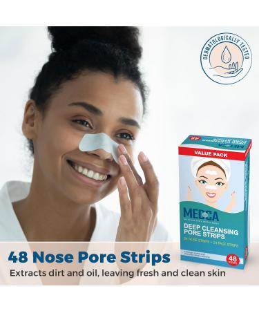 Nose Pore - Blackhead Removing and Pore Unclogging Deep Cleansing Pore Strip Combo Pack 96 Count Strips - Buy Online on GoSupps.com