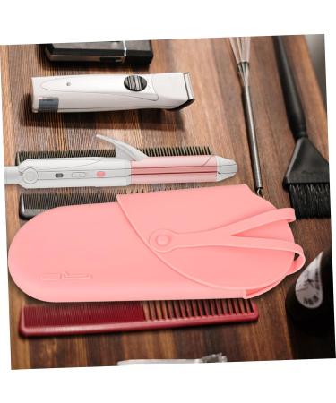 BELLIFFY Silicone Curling Iron Bag Hair Straightener Hair Dryer Bag Pink 29.50X13.50X2.00CM Pink - Buy Online on GoSupps.com