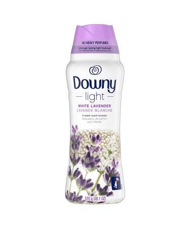 Downy Light Laundry Scent Booster Beads for Washer White Lavender 20.1 oz with No Heavy Perfumes Light Scent Booster Beads 20.1oz