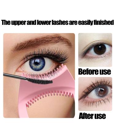 SHANPIN Silicone Winged Eyeliner Stencil & Mascara Guard - Reusable Pink Eyelash Tool - Buy Online on GoSupps.com