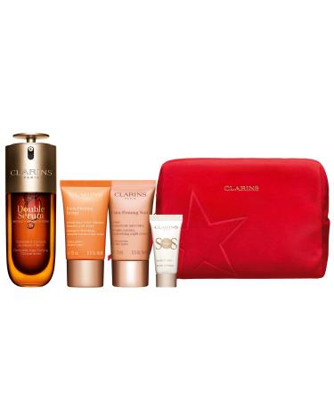 Clarins NEW Double Serum and Extra-Firming Set | 5-Piece Skincare Gift Set | Anti Aging | Limited Edition | $213 Value