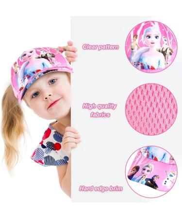 Buy Froze Baseball Cap for Girls | 2-Piece Summer Adjustable Hats with Cartoon Print & UV Protection - Buy Online on GoSupps.com