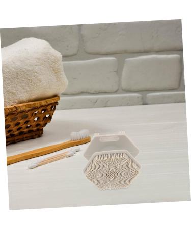 IWOWHERO Face Brush Face Washer Brush Facial Cleansing Brush Exfoliator Face Cleansing Brush Exfoliator Facial Exfoliator Facial Brush Face Exfoliator Scrubber Double Head 6.50X6.50X4.00CM Grey - Buy Online on GoSupps.com