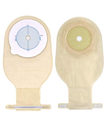 20PCS One Piece Ostomy Bag Drainable Pouches Colostomy Bag Stoma Bags Incontinence Bags for Ileostomy Care Supplies Cut to Fit 20-65MM
