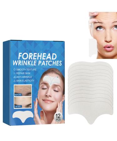KOAHDE Collagen Forehead Anti Wrinkle Patches Frontal Wrinkle Patch Forehead Anti Wrinkle Patches Facial Anti-Wrinkle Patches Forehead Face Smoothing Patches Forehead Moisturizing Patches 12PC
