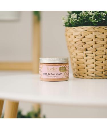Loelle Pure Red Clay Powder - Natural Acne Remedy & Facial Mask for Oily Skin | Rhassoul Clay from Morocco (150g) - Buy Online on GoSupps.com