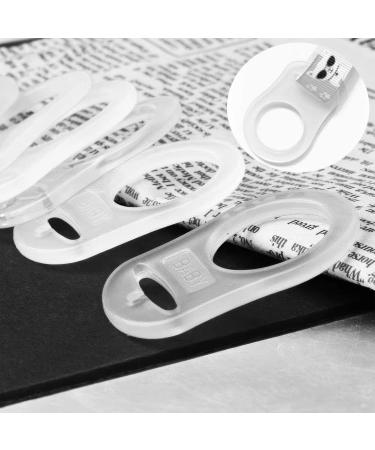 ZXC Home 10 PCs Transparent Silicone Button Ring - Durable Baby Pacifier Holder Clip Adapter for Pacifier Chains - International Shipping Available - Buy Online on GoSupps.com