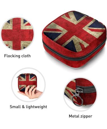 British Flag Menstrual Storage Bag - Portable Period Pouch for Women & Girls - Buy Online on GoSupps.com