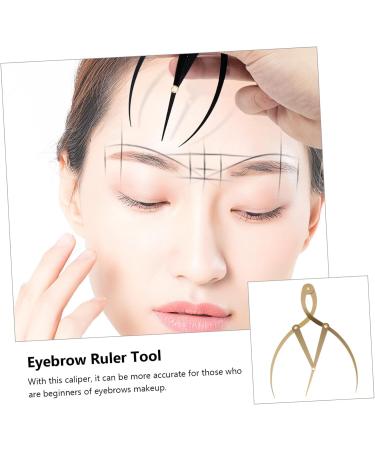 NOLITOY 1pc Eyebrow Positioning Ruler Measure Eyebrows for Microblading Eyebrow Mapping Tool Gold Scale 16.5x5.4cm Golden - Buy Online on GoSupps.com
