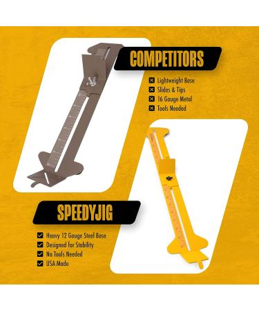 SpeedyJig XL Paracord Bracelet Kit & Jig | Adjustable Frame | Craft 4-18 Survival Bracelets, Jewelry, Keychains | USA Made Yellow XL - Buy Online on GoSupps.com