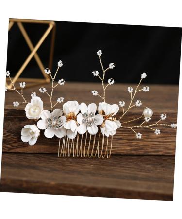 Healeved Flower Hair Comb Rhinestone Hair Accessories Hair Comb for Wedding Bride Hair Accessories Wedding Hair Comb Hair Comb for Women Accessories Fine Hair Aesthetic Hair Accessories - Buy Online on GoSupps.com