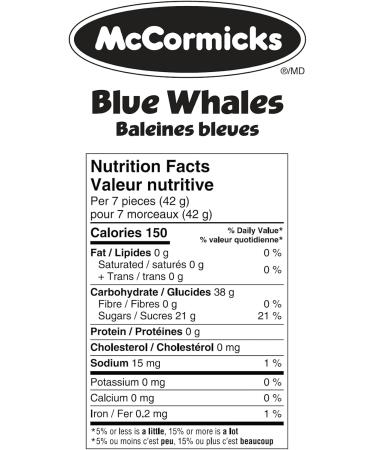 McCormicks Blue Whales - Gummies - Bulk Candy Bag 1.8kg - Buy Online on GoSupps.com