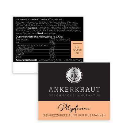 Anchor Herb Mushroom Pan Spice Mix - 75g Cork Glass for Culinary Excellence with Oyster and Porcini Mushrooms - Buy Online on GoSupps.com