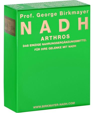 Buy 2x George Birkmayer NADH - Arthros (60 Capsules 20 mg) | Free Pill Box Offer | PremiumVital International Shipping - Buy Online on GoSupps.com