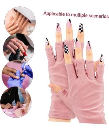 Healeved 6 Pairs Uv Gloves Fingerless Gloves for Women Hand Gloves for Protection Manicure Gloves Anti Uv Sun Gloves Uv Shield Glove Anti Gloves Gel Manicure Tools Nail Cotton - Buy Online on GoSupps.com