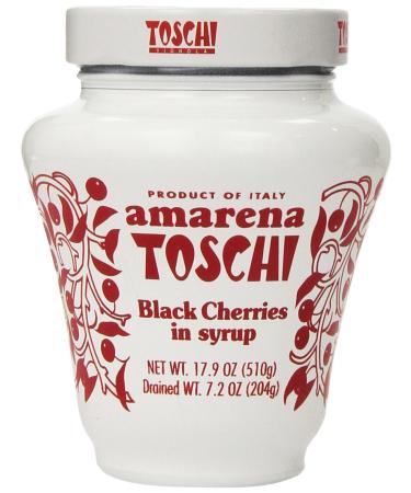 Amarena Toschi Italian Black Cherries in Syrup 17.9 Oz. 1.11 Pound (Pack of 1)