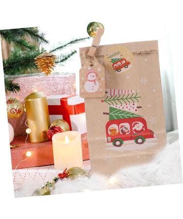 MUSISALY 1 Set Candy Pouch Santa Bags Christmas Advent Calendar Bags Advent Calendar Pouches Xmas Bags Paper As Shown 18.00X9.00X1.00CM - Buy Online on GoSupps.com
