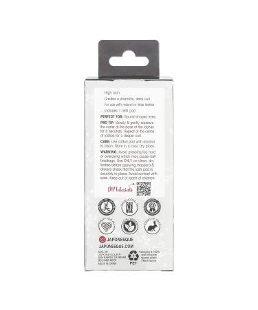 JAPONESQUE Lash Curler Gunmetal - 8 Hour Curl for Eye-Opening Results with Natural or False Lashes - Buy Online on GoSupps.com