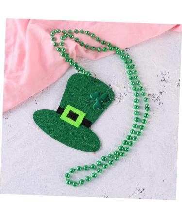 ABOOFAN Necklace Bead Pendant Shamrock Jewelry Green Beads Jewlery Beads Bead Chain - Buy Online on GoSupps.com