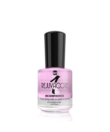 duri Rejuvacote 1 Original Maximum Strength Nail Growth System Base, Top Coat - Nails Hardening, Repair, Chipping, Strengthen, Breaking and Brittle Treatment 0.45 Fl Oz (Pack of 1) Clear