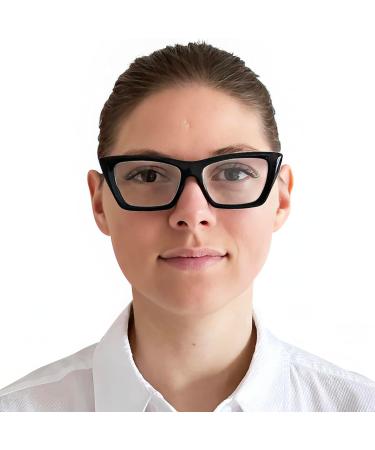 Shop Vintage Chunky Mini Glasses | Anti Blue Light & Reading Glasses | Thick Frame Square & Cateye Style | Free Case Included - Buy Online on GoSupps.com