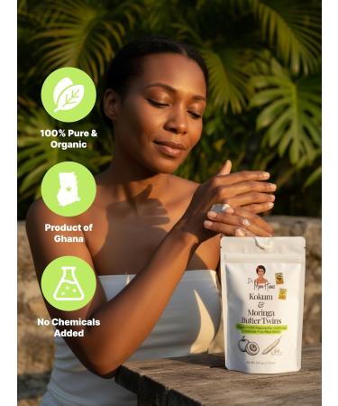 Organic Raw Pure Kokum and Moringa Butter | 100% Pure Natural & Unrefined for Skin Elasticity and Moisture 3.53 oz - Buy Online on GoSupps.com