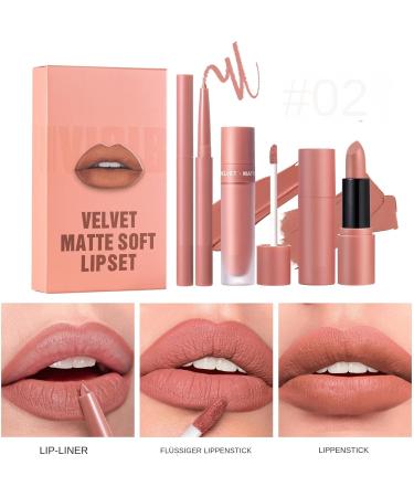  Generisch Collection of matte lipsticks velvety color formula waterproof liner pencils long-lasting smooth finish with rich pigmented coverage professional makeup choice for - Buy Online on GoSupps.com