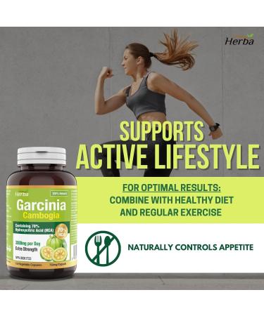 Herba Garcinia Cambogia Extract 150 Capsules | 3000mg Per Day | 70% HCA | Extra Strength | Maintain Blood Sugar Levels | Healthy Glucose Metabolism | Highest Potency Pills for Women & Men | Product of Canada | 150 Capsules 150 count (Pack of 1) - Buy Online on GoSupps.com