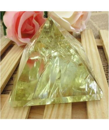 Natural Crystal Rough 3-3.5cm Natural Crystal Citrine Ornaments Pyramid Tower Home Decor Lucky - Buy Online on GoSupps.com