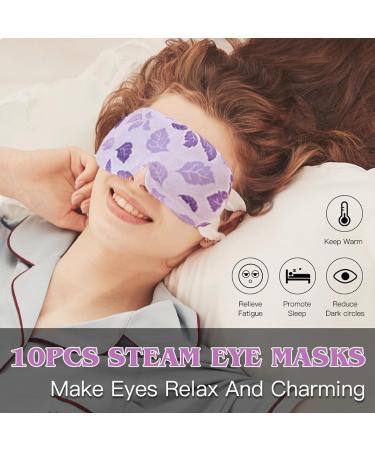 Heated Lavender Steam Eye Mask - 10 Pairs | Self-Heating, Disposable, and Relaxing | Ideal for Dry Eyes, Puffy Eyes, Dark Circles, and Eye Fatigue - Buy Online on GoSupps.com