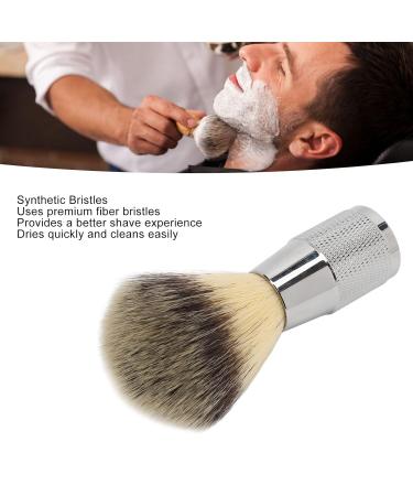 Portable Shaving Brush for Men | Synthetic Bristles Curved Handle & Minimal Hair Loss - Ideal for Travel - Buy Online on GoSupps.com