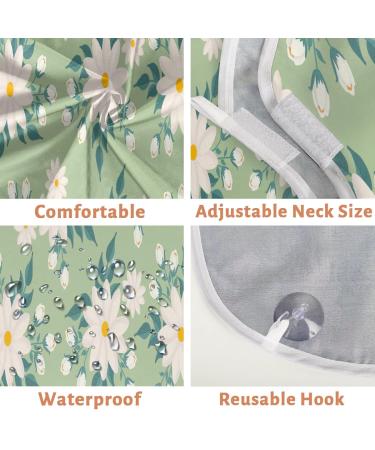 Spring Daisies Beard Bib Apron | Non-Stick Waterproof Hair Catcher for Men | Ideal Grooming Cloth with Suction Cups | Perfect Gifts for Men - Buy Online on GoSupps.com