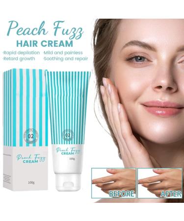 Skinetic Peach Fuzz Hair Removal Cream 2023 - Gentle & Painless Upper Lip Hair Removal for Women - Facial Mustache and Fine Hair Remover - Buy Online on GoSupps.com