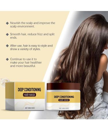 Luxurious Deep Conditioning Hair Mask Collagen Hair Mask Hydrating Nourishing Collagen Hair Conditioner for Dry Damaged Hair (3pc) - Buy Online on GoSupps.com