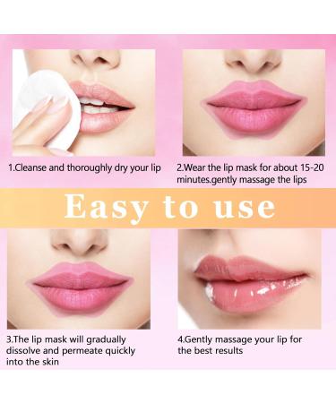 Extrapins 50PCS Collagen Crystal Lip Masks Lip Mask Sheet Anti-Aging & Anti-Wrinkle Lip Gel Patches Pads for Dry Lip Remove Dead Skin Plump Your Lips(Pink) - Buy Online on GoSupps.com