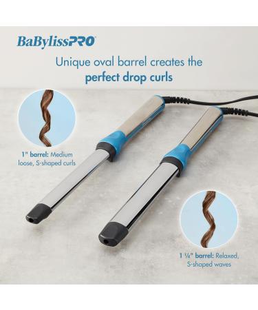 BaBylissPRO Nano Titanium Oval Barrel Curling Wand - 1 Inch for All Hair Types | International Shipping Available - Buy Online on GoSupps.com