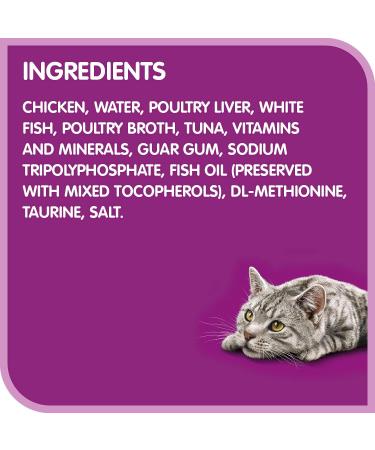 Whiskas Perfect Portions Adult Wet Cat Food Pat - Whitefish and Tuna - 75g (24 Pack) Pat Whitefish & Tuna 75 g (Pack of 24) - Buy Online on GoSupps.com